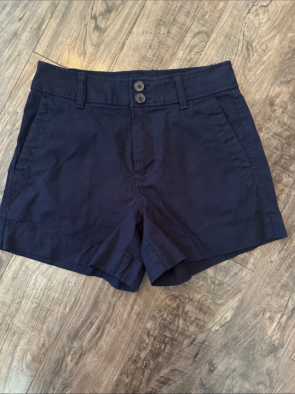 a new day Navy High-Waist Double Button Shorts